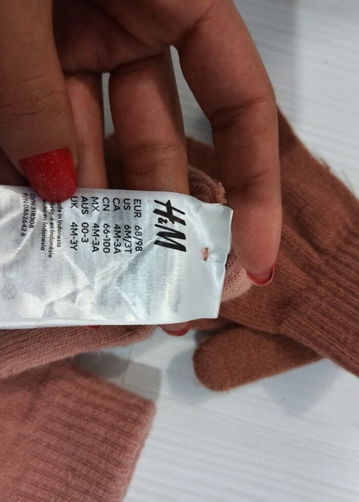 2'li H&M triko çocuk eldiven  - Görsel 3
