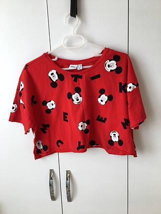 Vintage Love Mickeymouse baskılı tshirt
