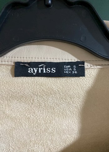 Düğmeli Bej Midi Deri Ceket - Görsel 2