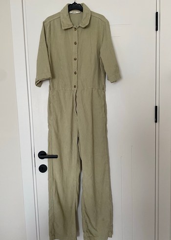 Hiç giyilmedi pastel yeşil Kadın Tulum - Görsel 4