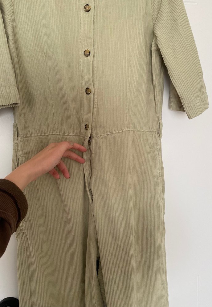 Hiç giyilmedi pastel yeşil Kadın Tulum - Görsel 2