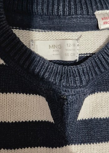 Mango Kids MANGO Çizgili Erkek Çocuk Triko Kazak