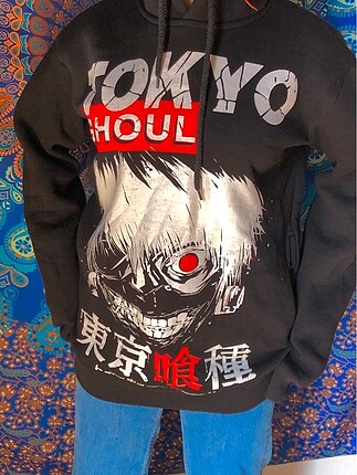 tokyo ghoul siyah anime sweatshirt