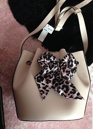 H & M çanta leopar