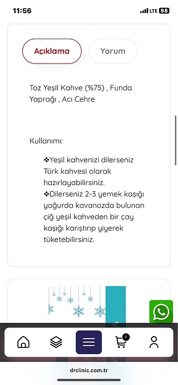 universal Beden Dr clinic yağ yakan kahve