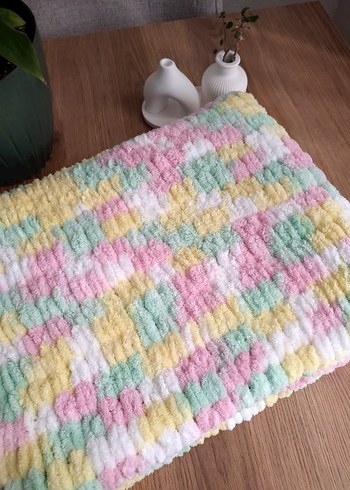 Çok Renkli Bağlama Desenli Çocuk Battaniyesi - Görsel 2