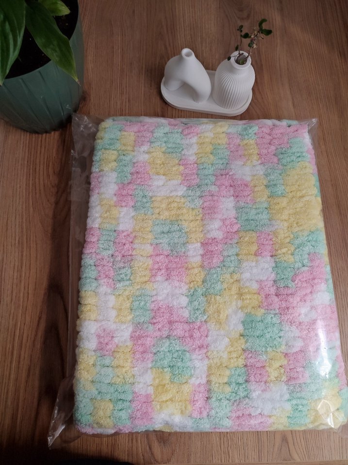 Çok Renkli Bağlama Desenli Çocuk Battaniyesi - Görsel 3