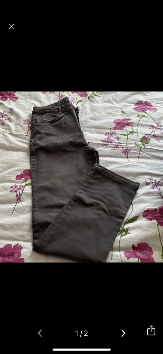 Gri Regular Fit Erkek Kemerli Pantolon - Görsel 2