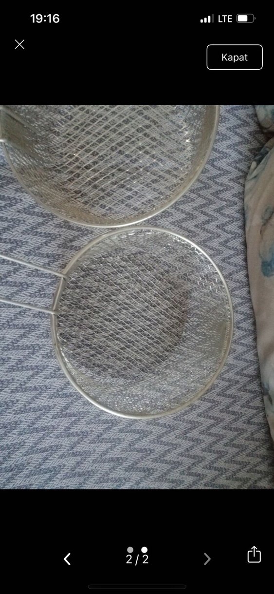 Gri Tel Süzgeç Seti - Görsel 3