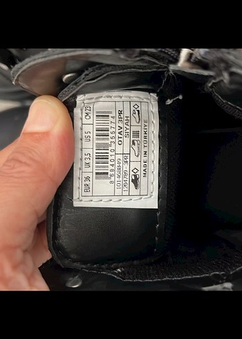 Siyah Platform Topuklu Kadın Botu - Görsel 3