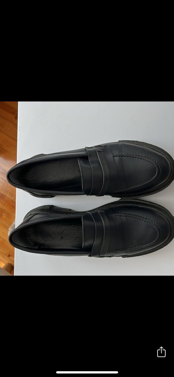 Kadın Siyah Minimalist Stiletto Topuklu Loafer - Görsel 3