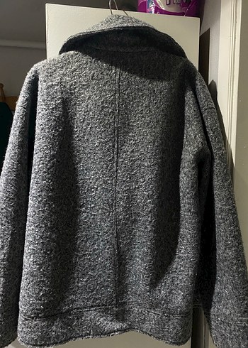 Gri zara Kadın Fermuarlı Ceket - Görsel 3