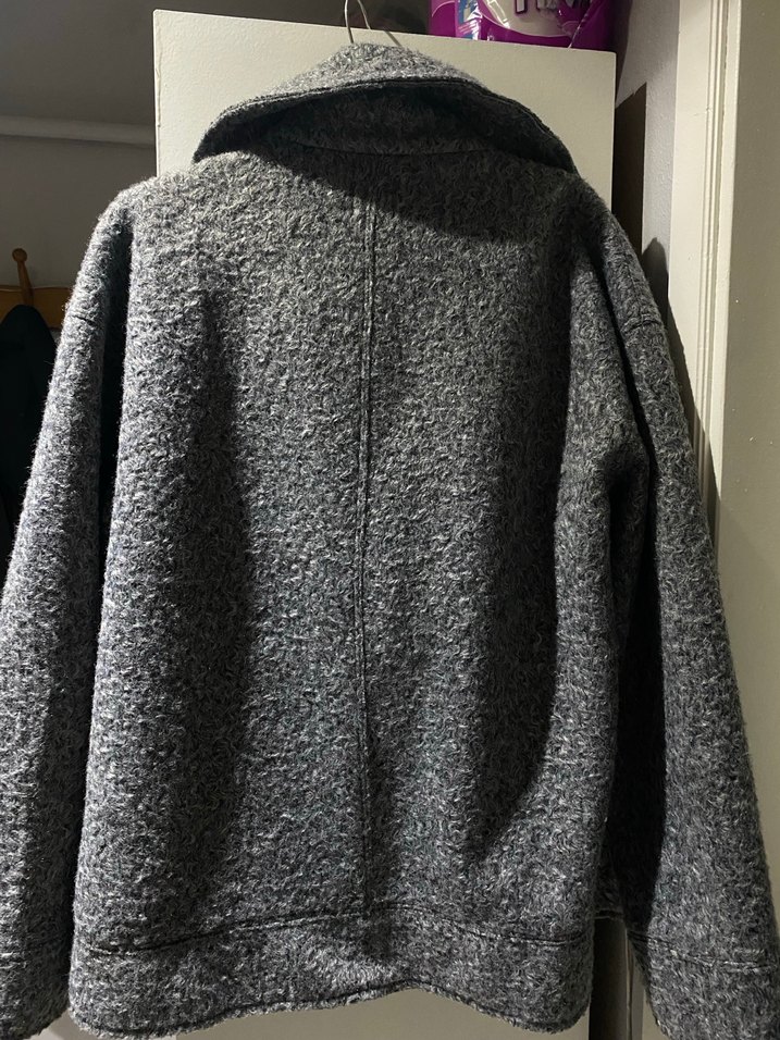 Gri zara Kadın Fermuarlı Ceket - Görsel 3