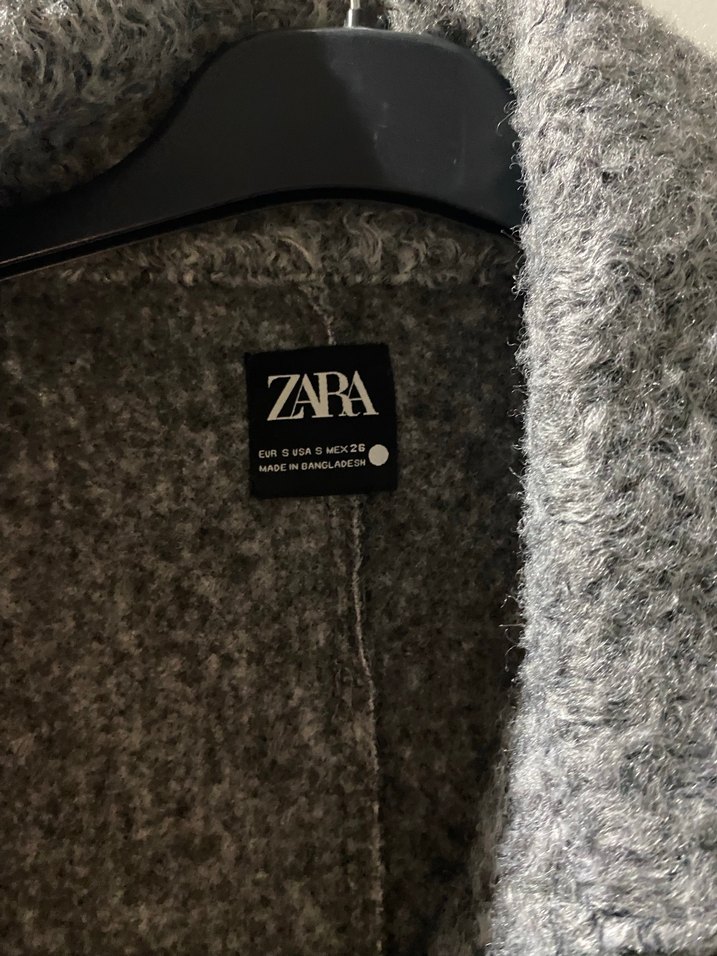 Gri zara Kadın Fermuarlı Ceket - Görsel 2