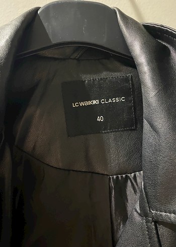 Siyah Biker Deri Ceket - Görsel 3