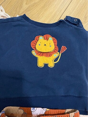 Next Next Baby erkek bebek 6-9 ay alt üst içi polar takım