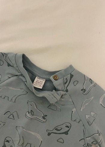 Gri Baskılı Erkek Bebek Takımı - Görsel 2