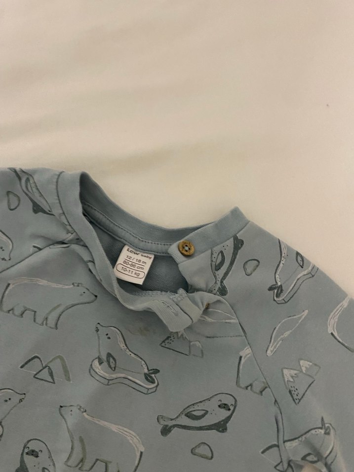 Gri Baskılı Erkek Bebek Takımı - Görsel 2