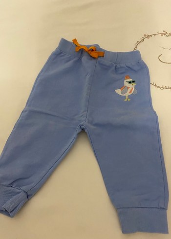 Nakışlı Mavi Erkek Çocuk Pantolonu - Görsel 2