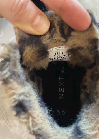 NeXT Kürklü tavşan figürlü  siyah unisex bot - Görsel 4