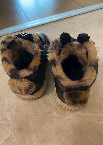 NeXT Kürklü tavşan figürlü  siyah unisex bot - Görsel 2