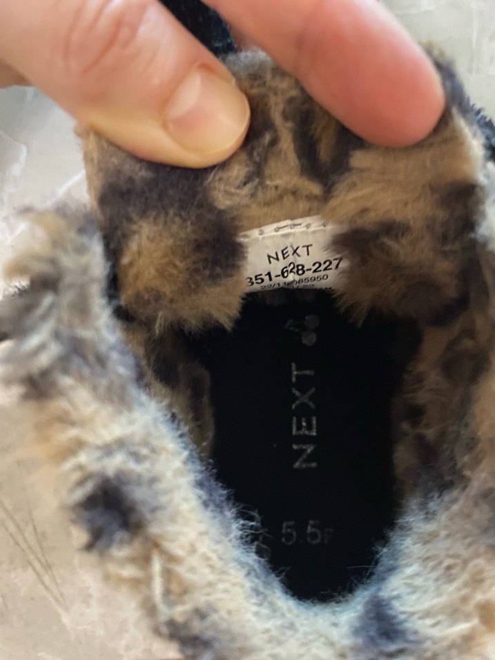 NeXT Kürklü tavşan figürlü  siyah unisex bot - Görsel 4