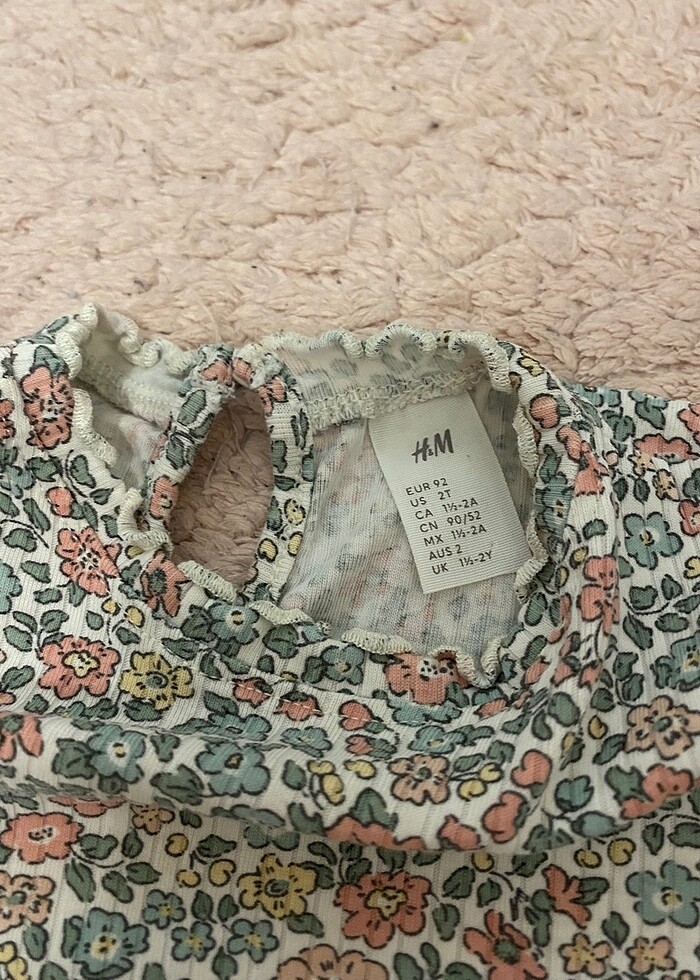 H&m 18-24 ay kız bebek mevsimlik bluz - Görsel 3