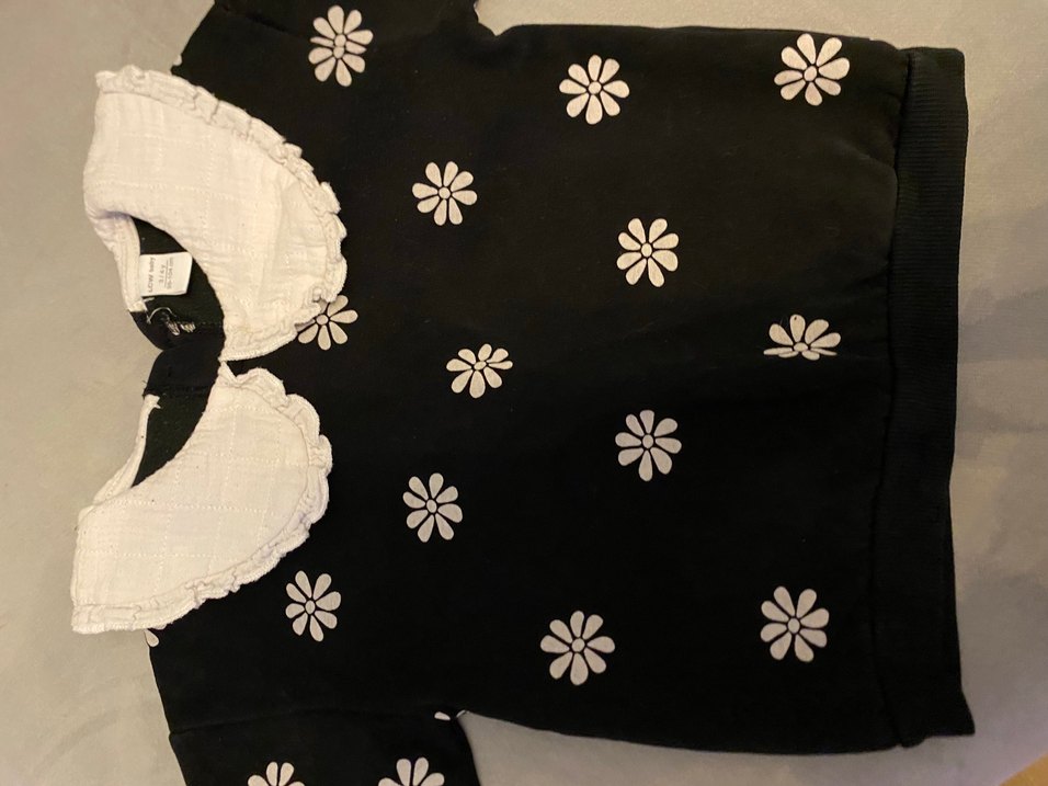 Dantel yakalı kız çocuk 3-4 yaş sweatshirt - Görsel 3