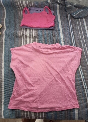 Koton Pembe sorunsuz Tshirt