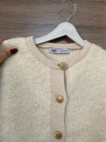 Zara gold düğmeli zara hırka