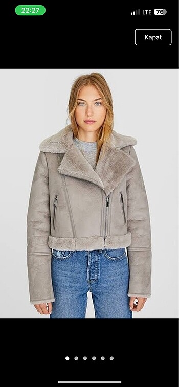 Stradivarius kürklü mont
