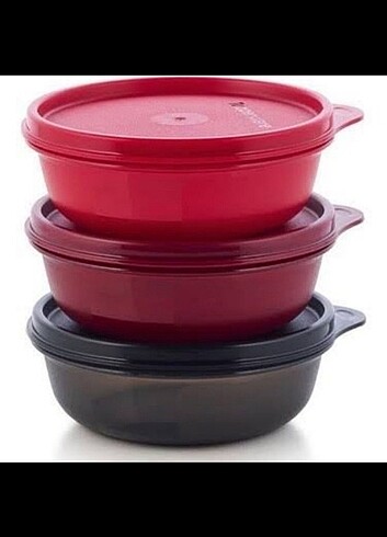 Tupperware 3lü şeker kap