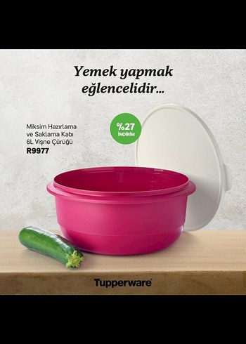 Tupperware 6L Mikser Hazırlama ve Saklama Kabı