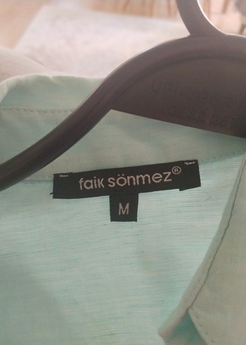 Nakışlı Beyaz Keten Gömlek - Görsel 3