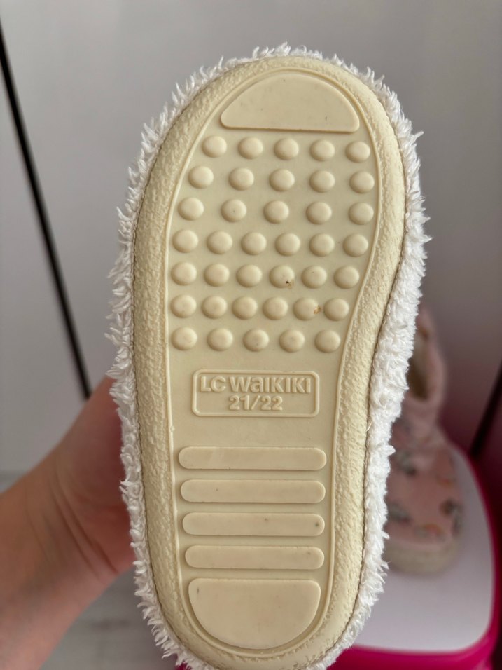 Kız Çocuk Pembe Unicorn Desenli Sıcak Ev Botu - Görsel 4