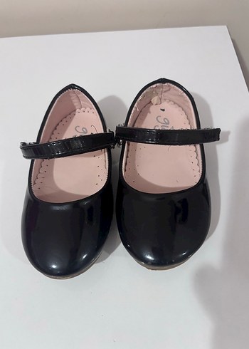 Kız Çocuk Siyah Tokalı Babet Ayakkabı - Görsel 3