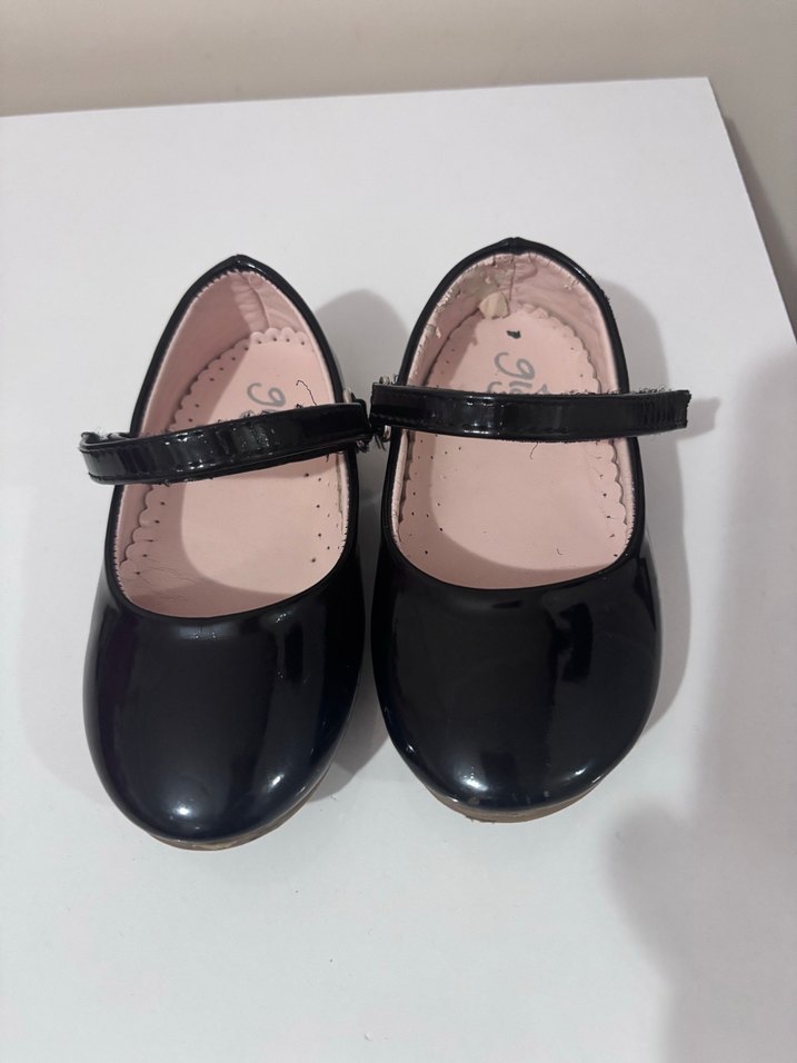 Kız Çocuk Siyah Tokalı Babet Ayakkabı - Görsel 3