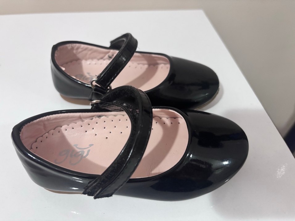 Kız Çocuk Siyah Tokalı Babet Ayakkabı - Görsel 2