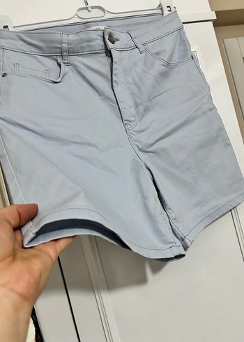 Gri Mini Denim Kadın Şort