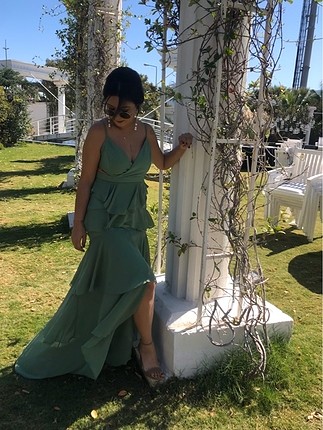 Trendyol & Milla Mint Yeşili Abiye Elbise