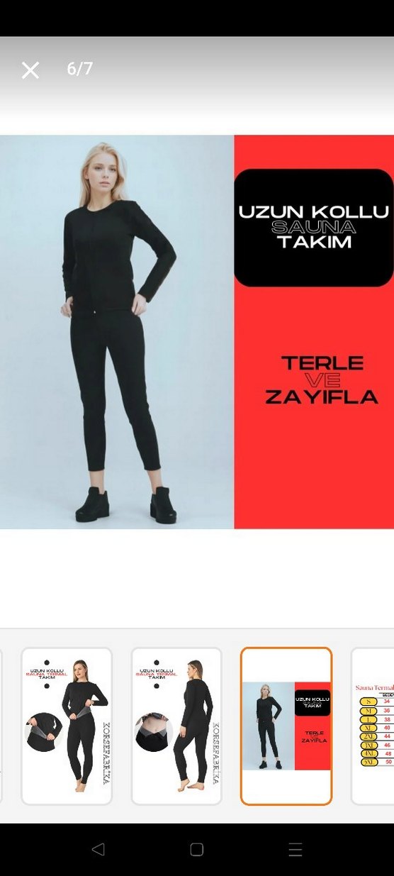 Siyah Fermuarlı V Yaka Uzun Kollu Kadın Aktif Giyim Takım - Görsel 5