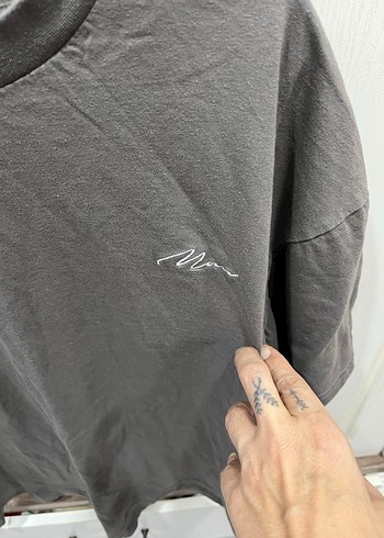 Gri Kısa Kollu Tişört Erkek - Görsel 5