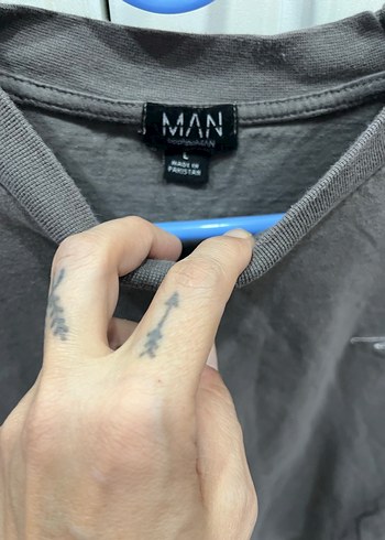 Gri Kısa Kollu Tişört Erkek - Görsel 8