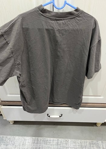 Gri Kısa Kollu Tişört Erkek - Görsel 4