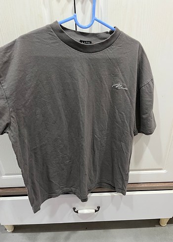 Gri Kısa Kollu Tişört Erkek - Görsel 2