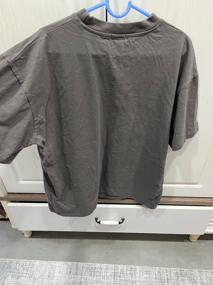 Gri Kısa Kollu Tişört Erkek - Görsel 4