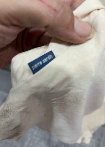 Bej Pamuklu Erkek Tişört, Kısa Kollu, Salaş Kesim - Görsel 7