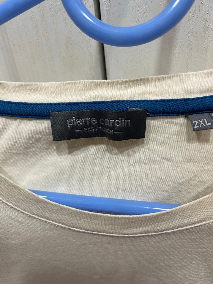 Bej Pamuklu Erkek Tişört, Kısa Kollu, Salaş Kesim - Görsel 3