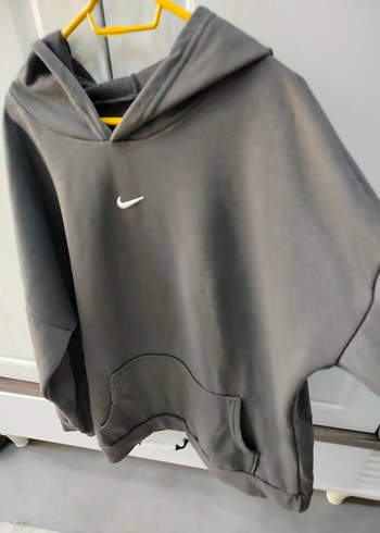 xl Beden Gri Kapüşonlu Oversize Sweatshirt