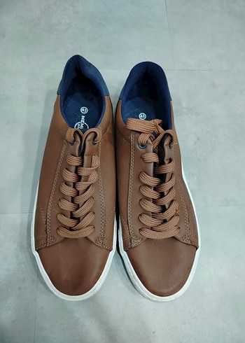 Kahverengi Bağcıklı Erkek Sneakers